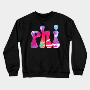 Tie Dye Phi Crewneck Sweatshirt